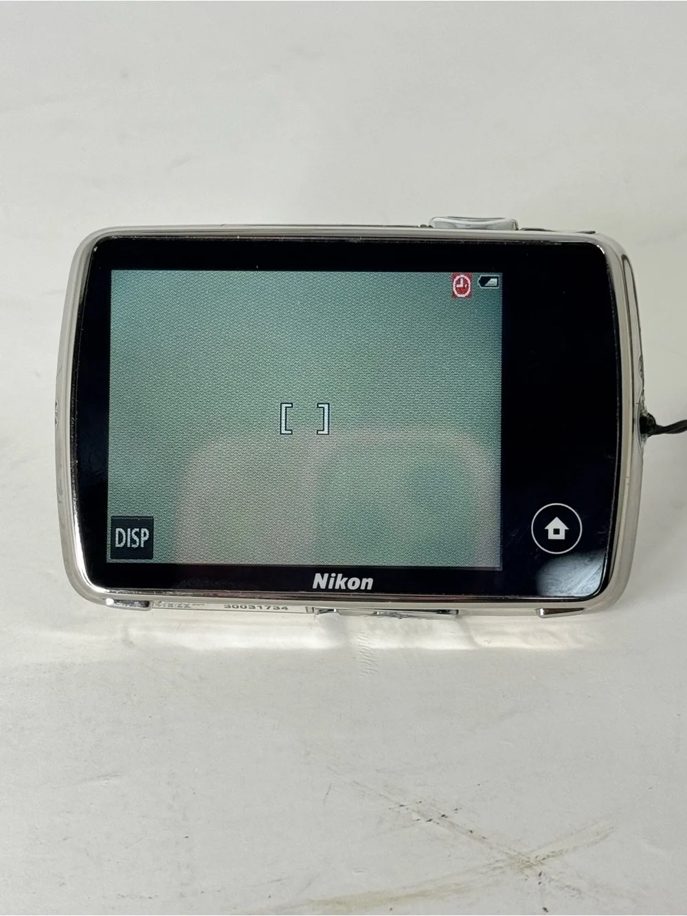 Nikon COOLPIX Silver Point-and-Shoot Camera with Black Case with charger cable